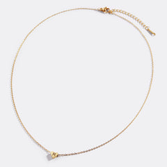 Dainty Heart Initial Necklace