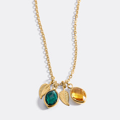 Family Birthstone Cluster Necklace