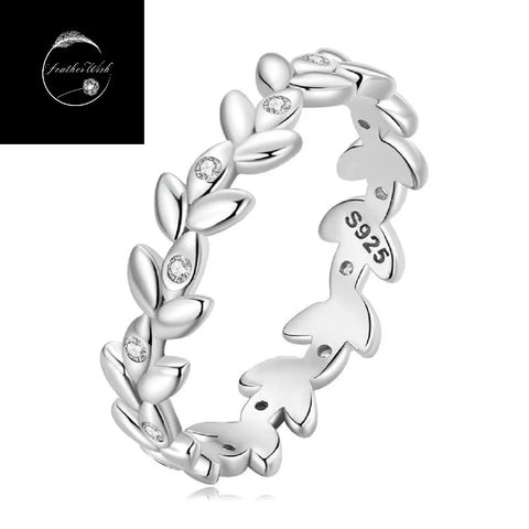 Vine Band Stackable Ring For Ladies Girls Women