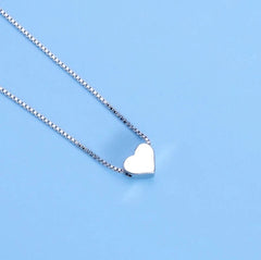 925 Sterling Silver Heart Pendant Necklace – Love Gift for Her luxora jewellery