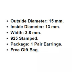 Silver Double Twist Hoop Circle Huggie Earrings Women