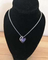 Austrian Crystal Healing Heart Pendant Necklac luxora jewellery